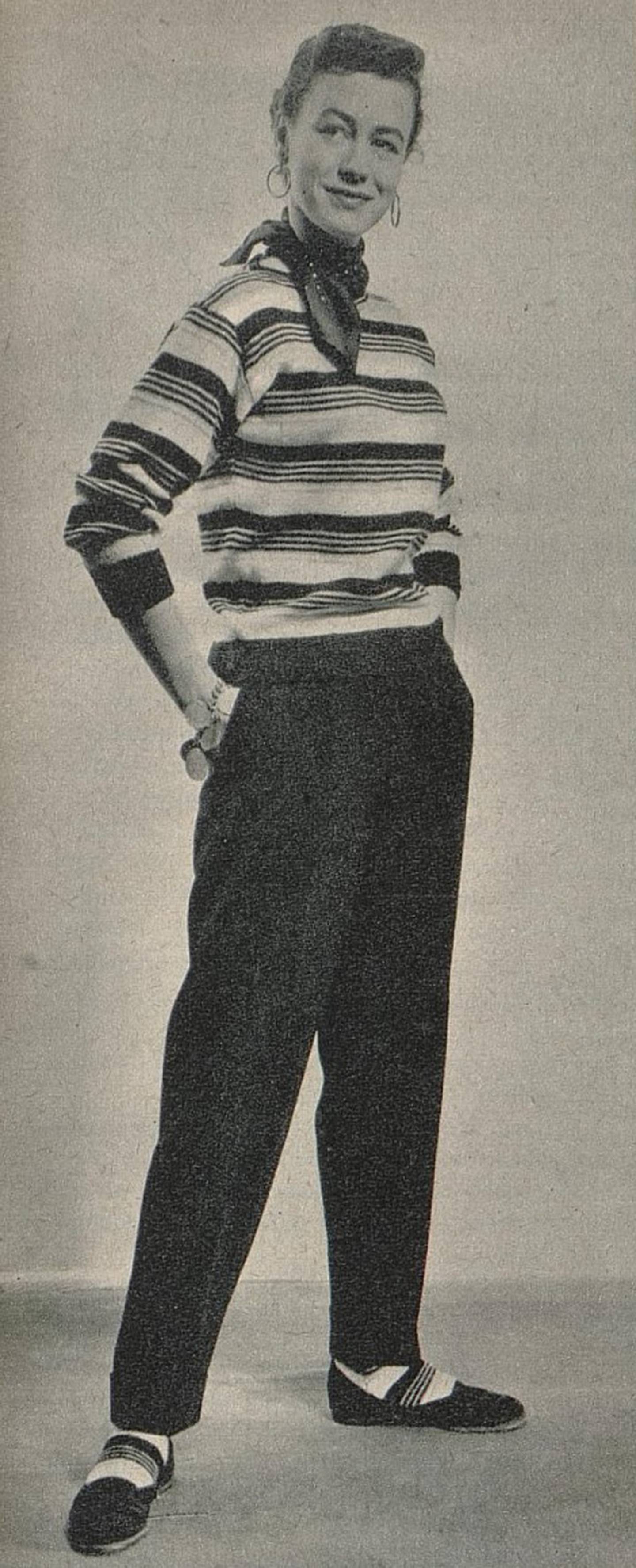 “Stripet genser for ten-åringen” fra 1954.