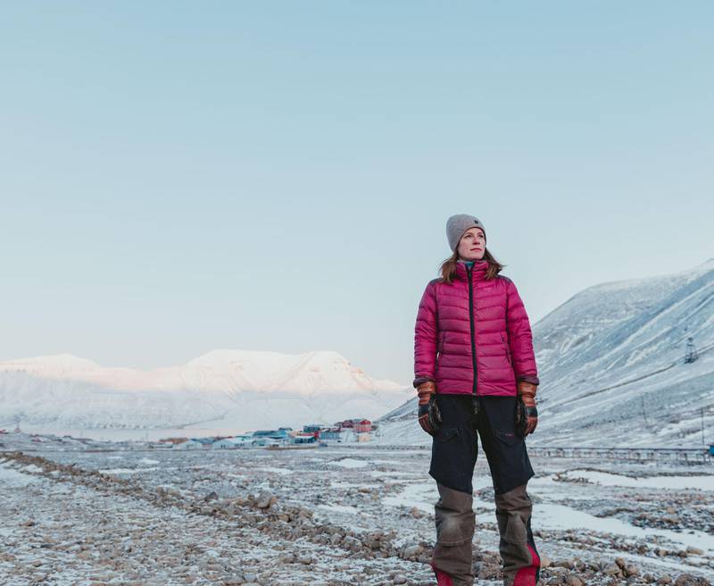 Line Nagell Ylvisåker på Svalbard.