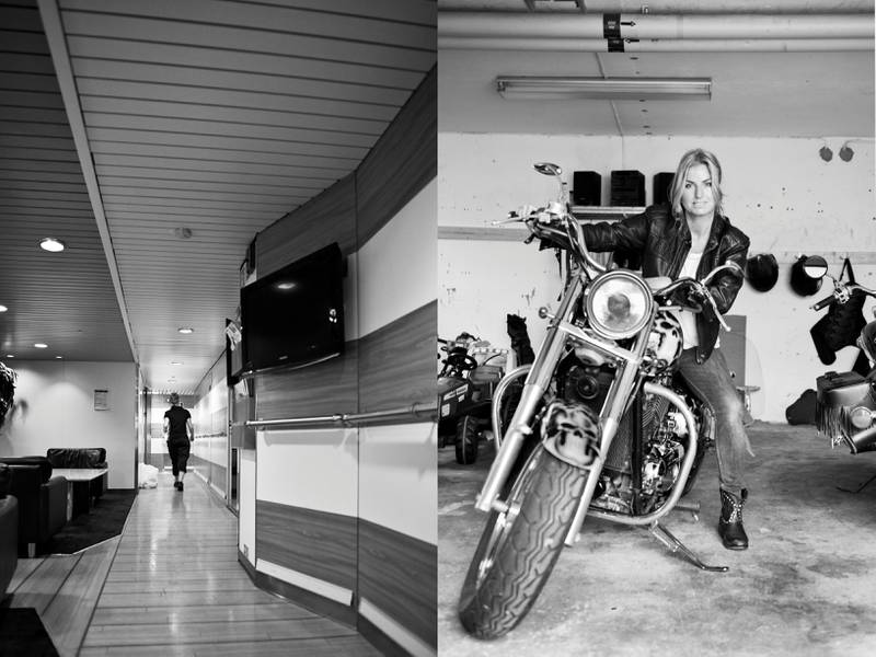 Camilla jobber som stuepike på Stena Line og elsker å reise og å kjøre motorsykkel når hun har fri. NB! ORIGINALBILDENE ER BESKÅRET FOR Å FÅ PLASS I BILDEKARUSELLEN