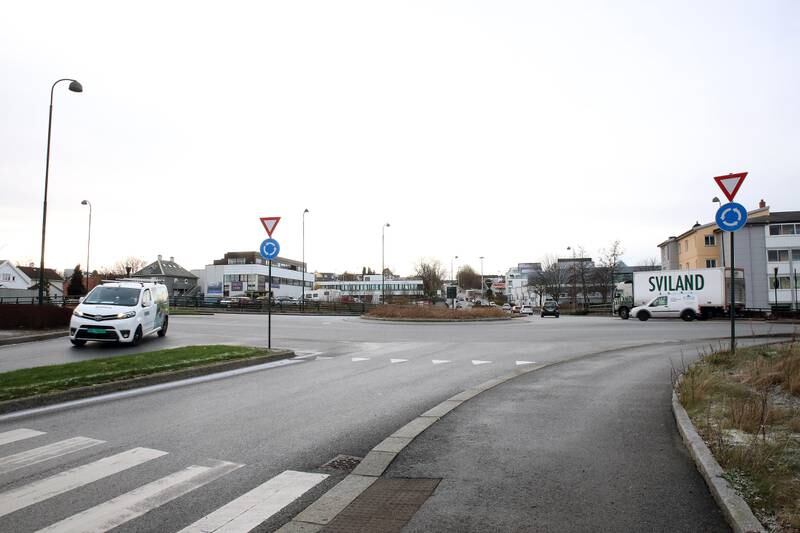 Rundkjøringen ved Haugåsveien skal få midtstilt bussvei, på samme måte som kryssene er bygd opp på Mariero.