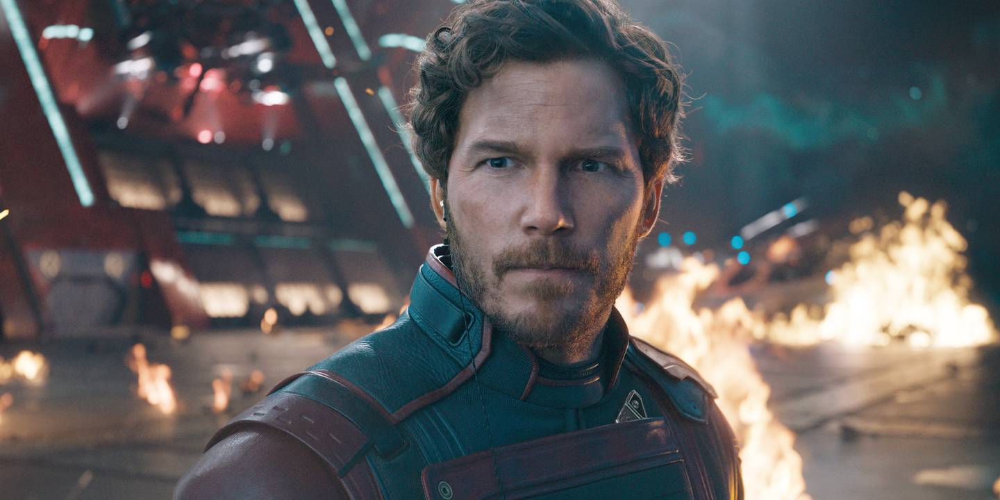 Bilde fra Marvel Studios som viser Chris Pratt i en scene fra «Guardians of the Galaxy Vol. 3.» Foto: Marvel Studios / Disney via AP