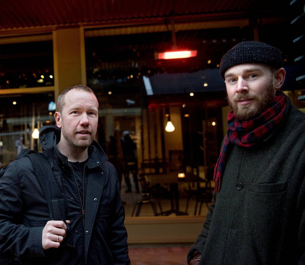 KAMERATSLIG: LO-rådgiver Jonas Bals (til venstre) og Fellesforbundet-rådgiver Edvard Eidshammer   Sørensen fronter et nytt opprop fra menn på grasrota i fagbevegelsen.  