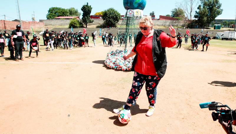 i johannesburg: I starten av denne måneden sparket Solberg fra seg i Sør-Afrika. FOTO: LISE ÅSERUD/NTB SCANPIX
