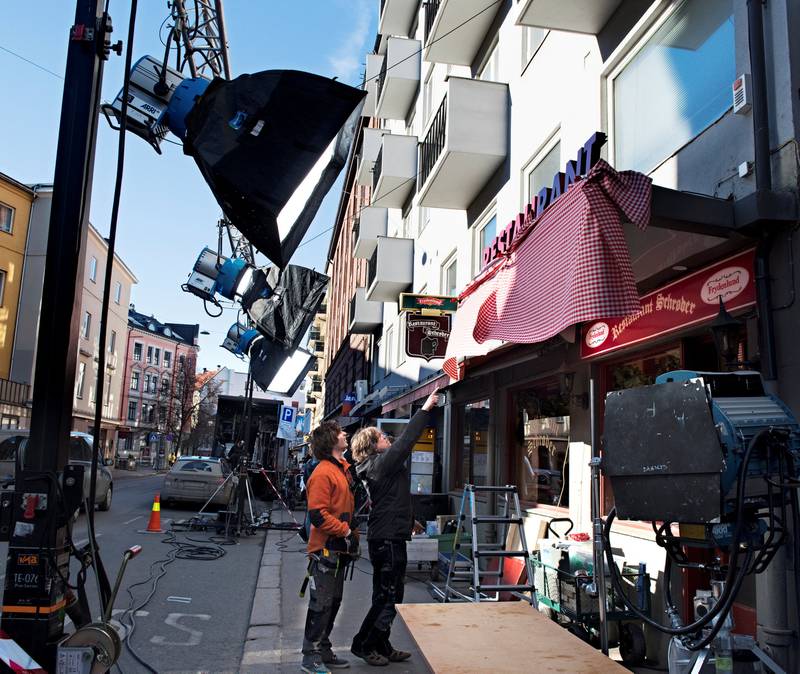 Fikk støtte på 40,5 millioner til innspilling i Oslo: Hollywood-filmen «Snømannen», her fra innspillingen tidligere i år. 