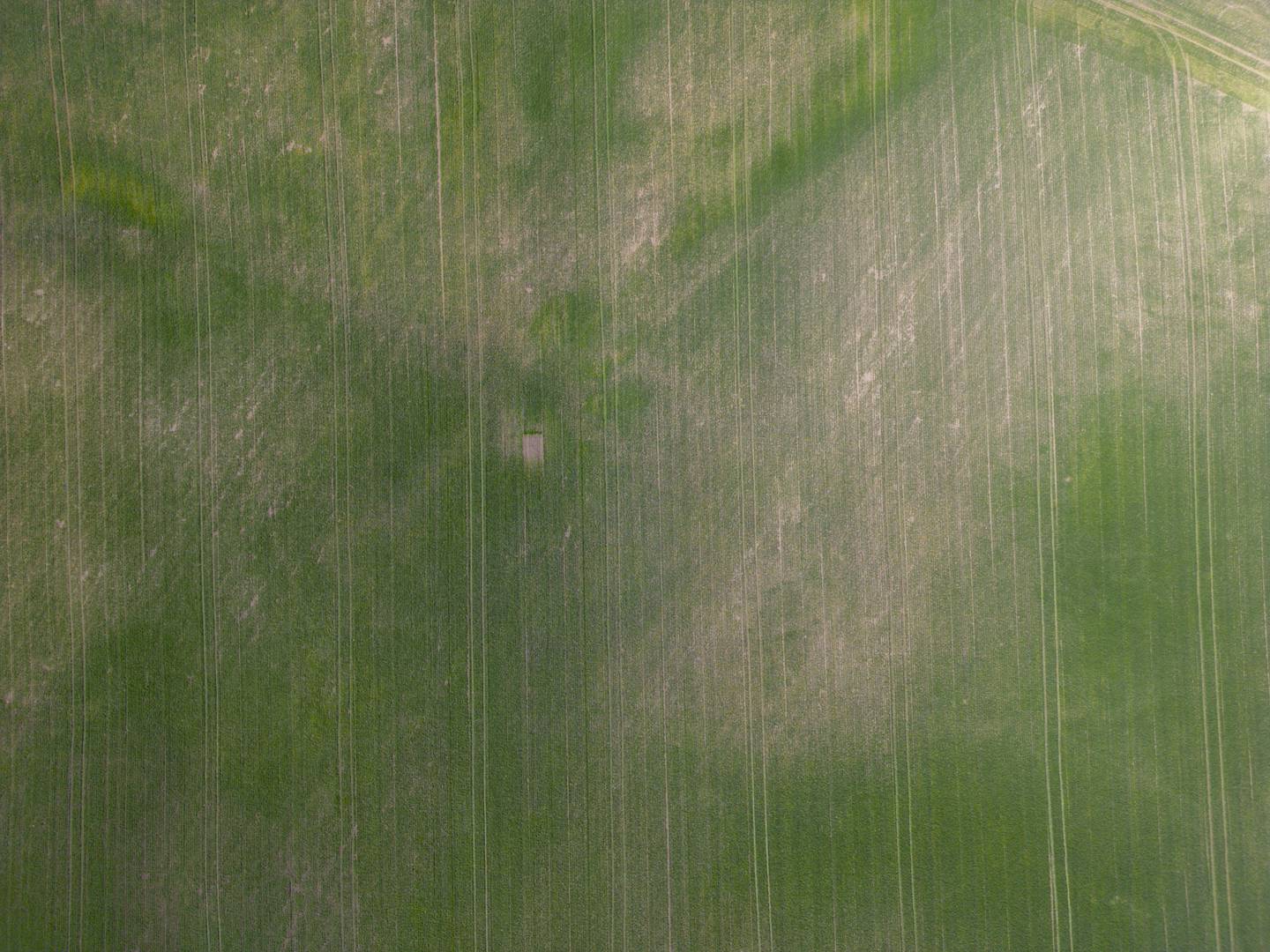 Tørre jorder i landbruksområdet i Stange på Hedemarken.