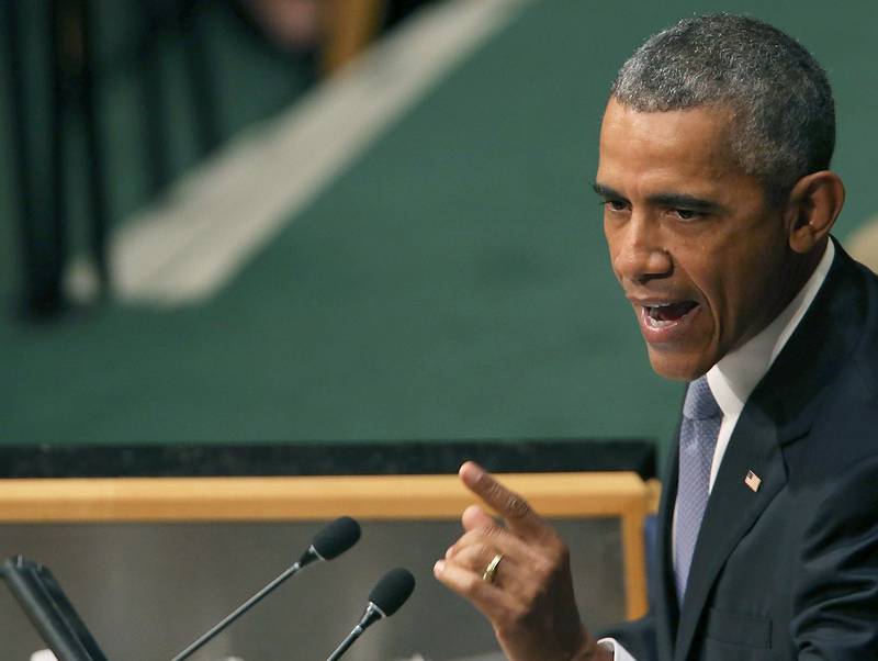 USAs president Bazrack Obama kritiserte Russland. FOTO: NTB SCANPIX