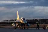 Markering av første levering av F-16 jagerfly til Romania på Rygge flystasjon.