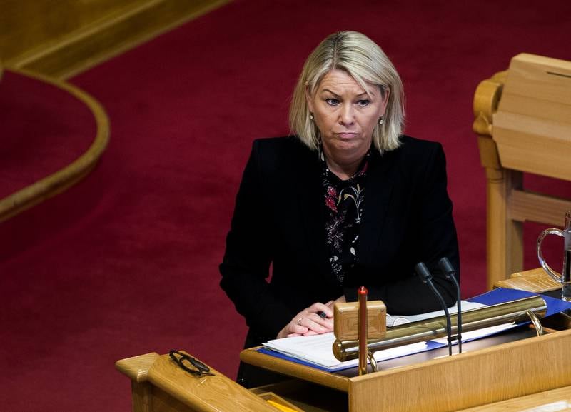VANSKELIG SAK: Næringsminister Monica Mæland (H) ga i Stortinget uttrykk for at hun er enig at Telenor har havnet i en vanskelig situasjon.