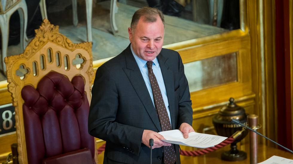 Stortingspresident Olemic Thommesen ønsker gjenvalg for fire nye år, men sitter utrygt.