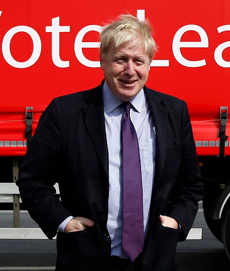 London-ordfører Boris Johnson falt ned på Brexit-siden. FOTO: NTB SCANPIX