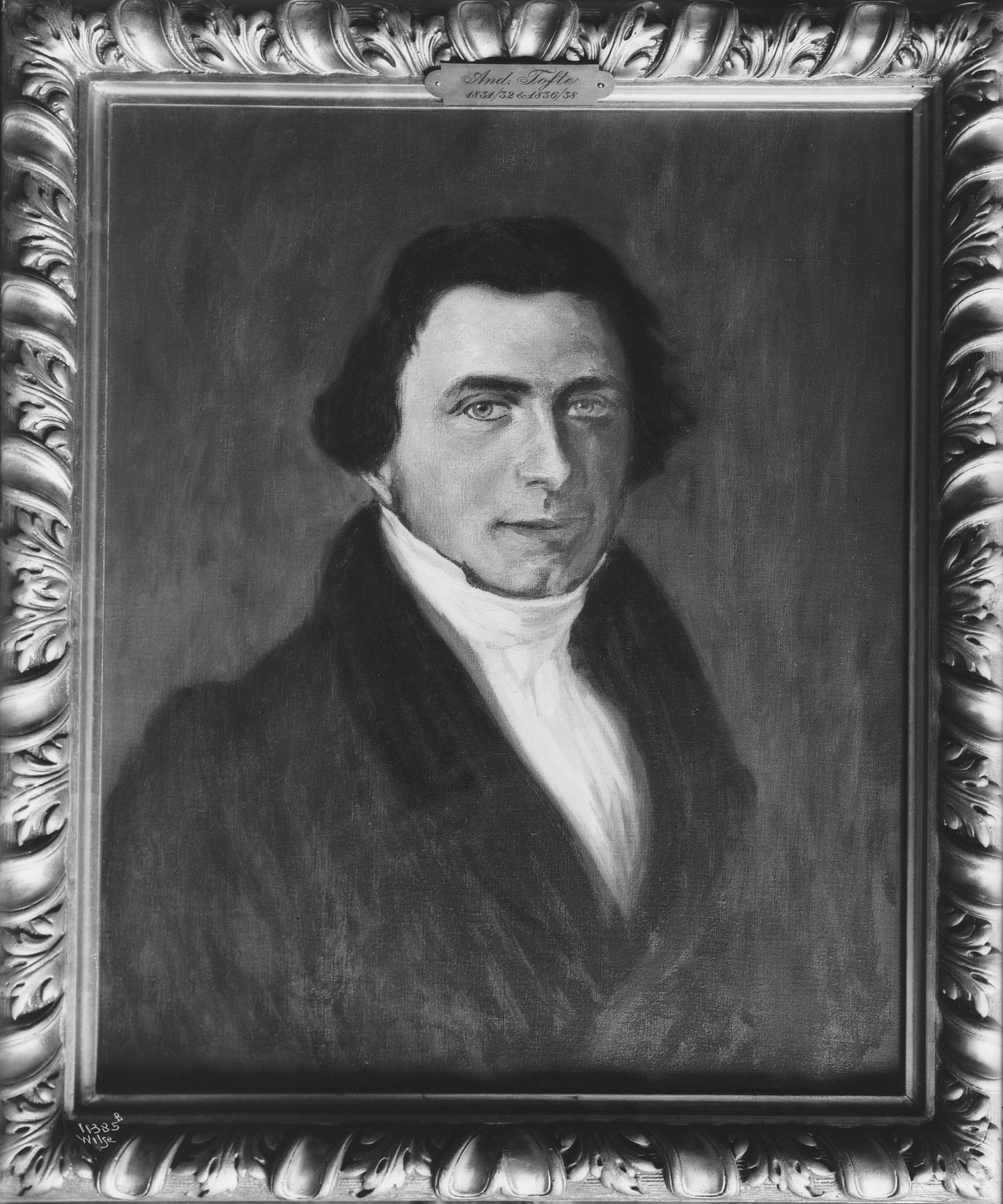 Portrett av Christianias første ordfører i 1837, Andreas Tofte i Oslo Børs.
