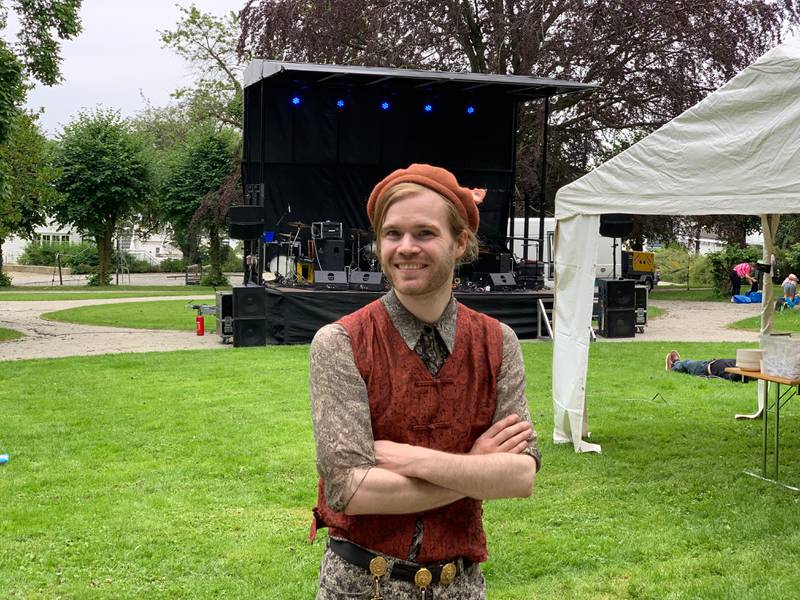 Sturle Dagsland er både festivalsjef og en av artistene som spilte på Munkehagen 2019. Foto: Tore Bruland