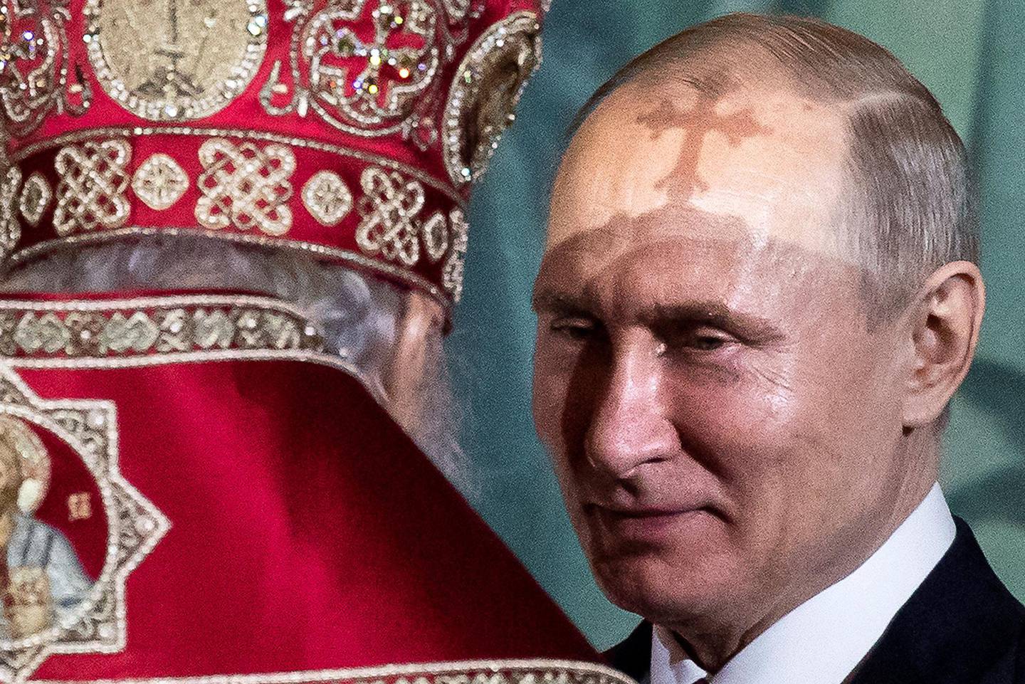 I Putins Russland er kirken tilbake i politikken. Foto: NTB Scanpix