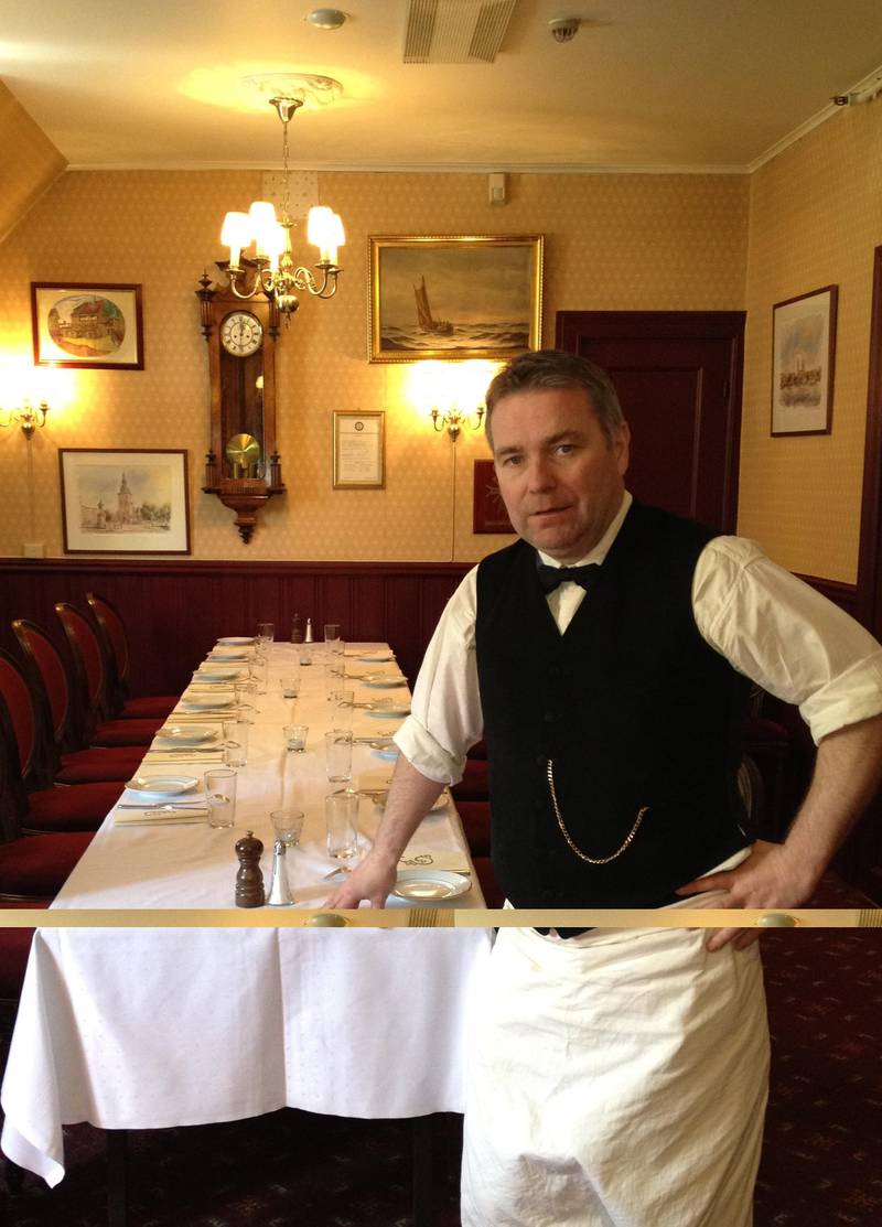 Restaurantør Kay Johnsen på Engebret Café i Oslo.