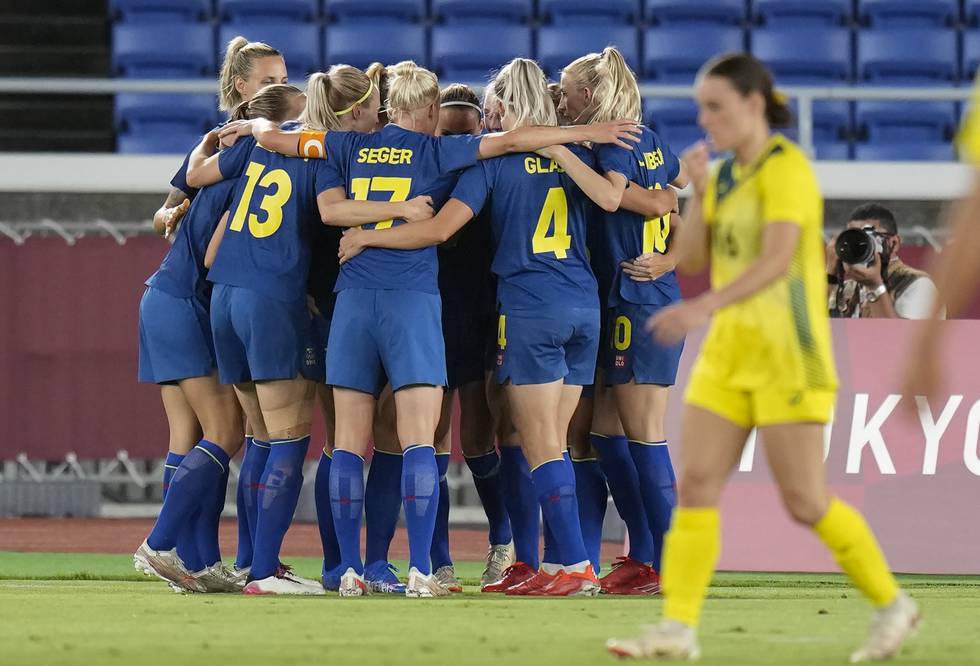 Sverige er klare for OL-finale i fotball. Foto: Silvia Izquierdo / AP / NTB