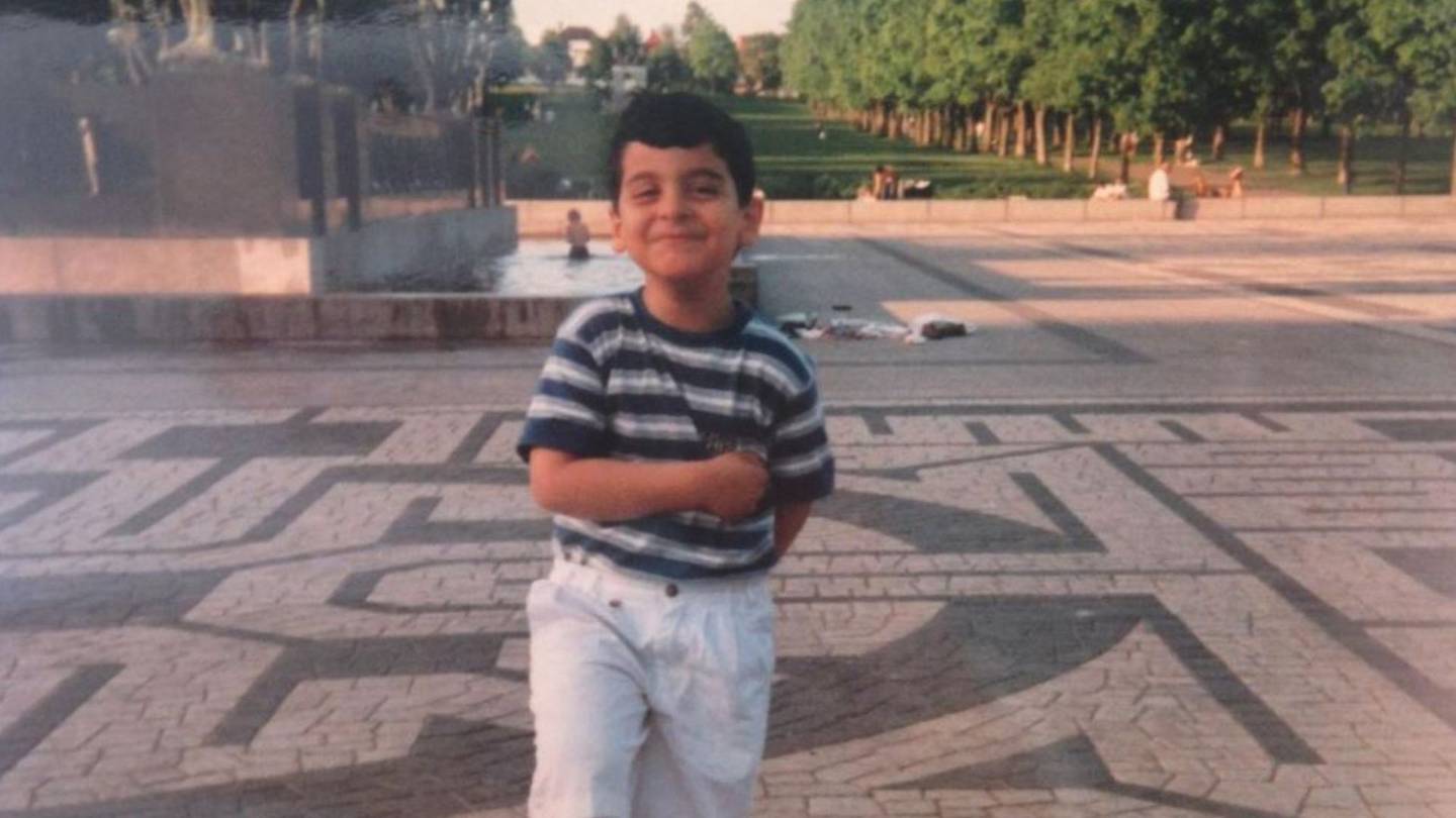 Kaveh Rashidi da han var liten.