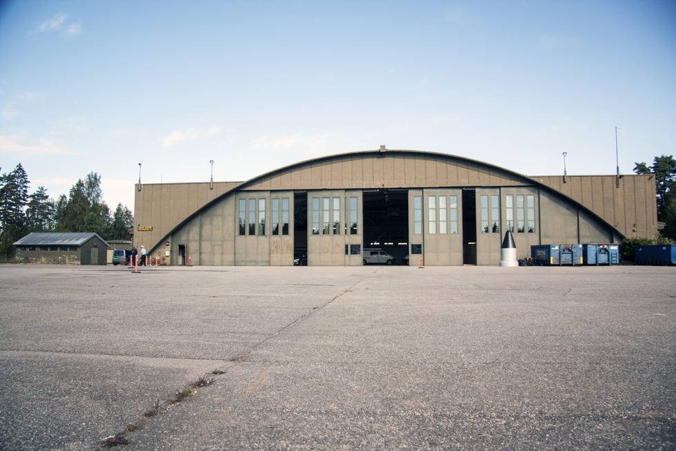 Det kommer til å bli økt amerikansk tilstedeværelse på Rygge flystasjon. Avbildet er en hangar på samme sted.
