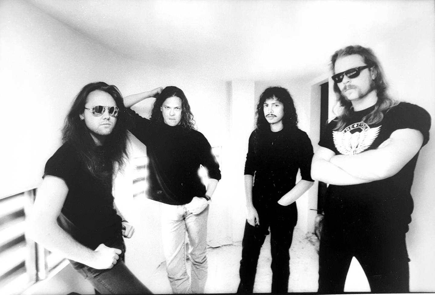 Metallica i 1991, med Lars Ulrich, Jason Newsted, Kirk Hammett og James Hetfield.