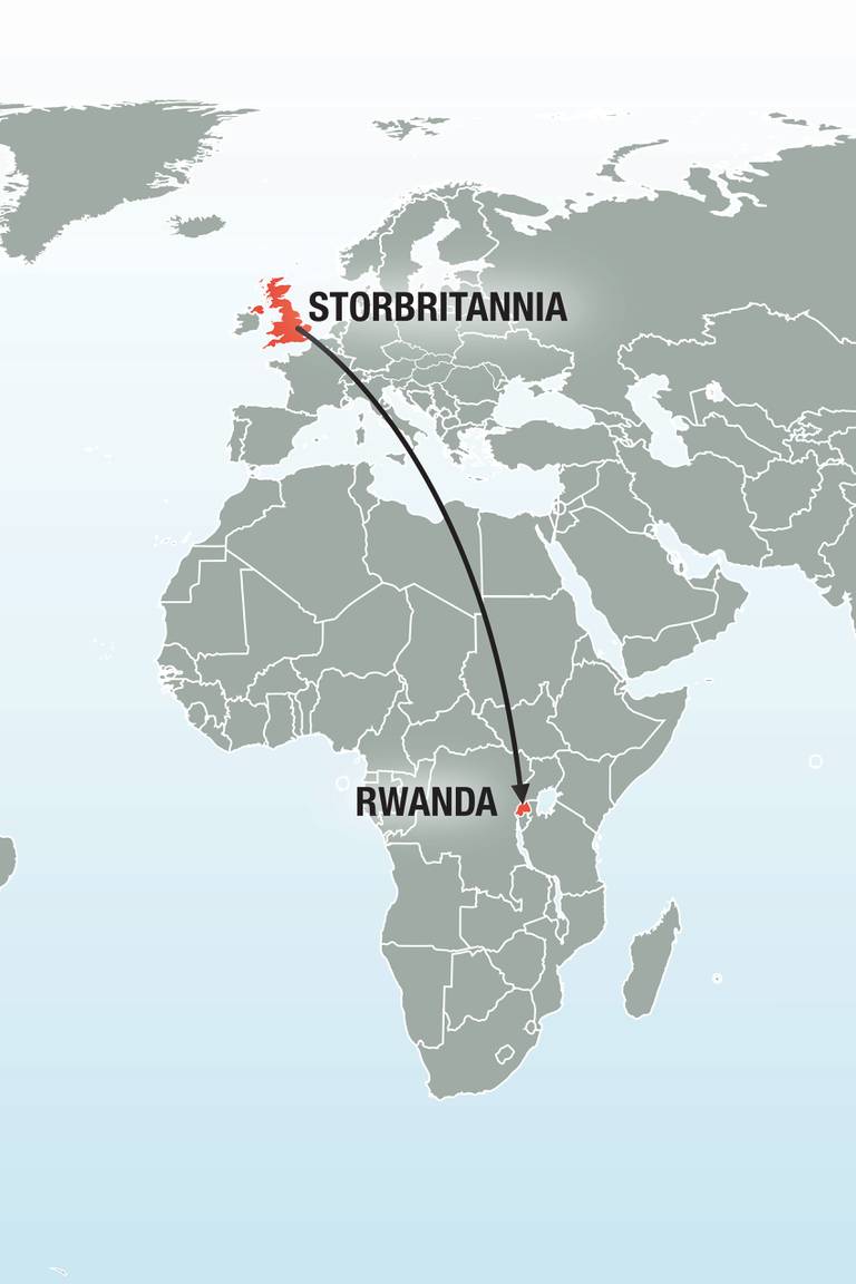 Rwanda er klare til å ta imot asylsøkere som egentlig ville til Storbritannia.