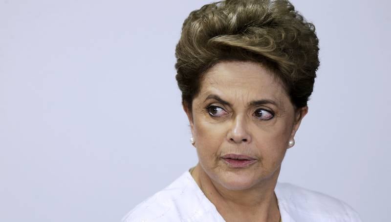 Brasils suspenderte president Dilma Rousseff.