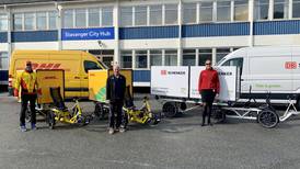 Satser på varelevering med sykkel i Stavanger