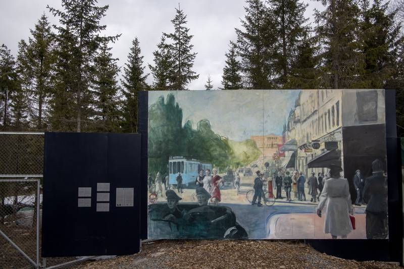 Roseslottet. Spektakulært kunstprosjekt om Norge under andre verdenskrig. VEBJØRN SAND.