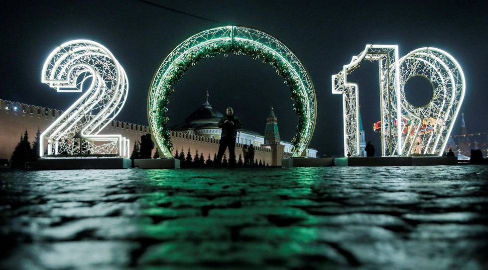 Nytt år: Hva kommer det nye året til å bringe? Moskva er klare.