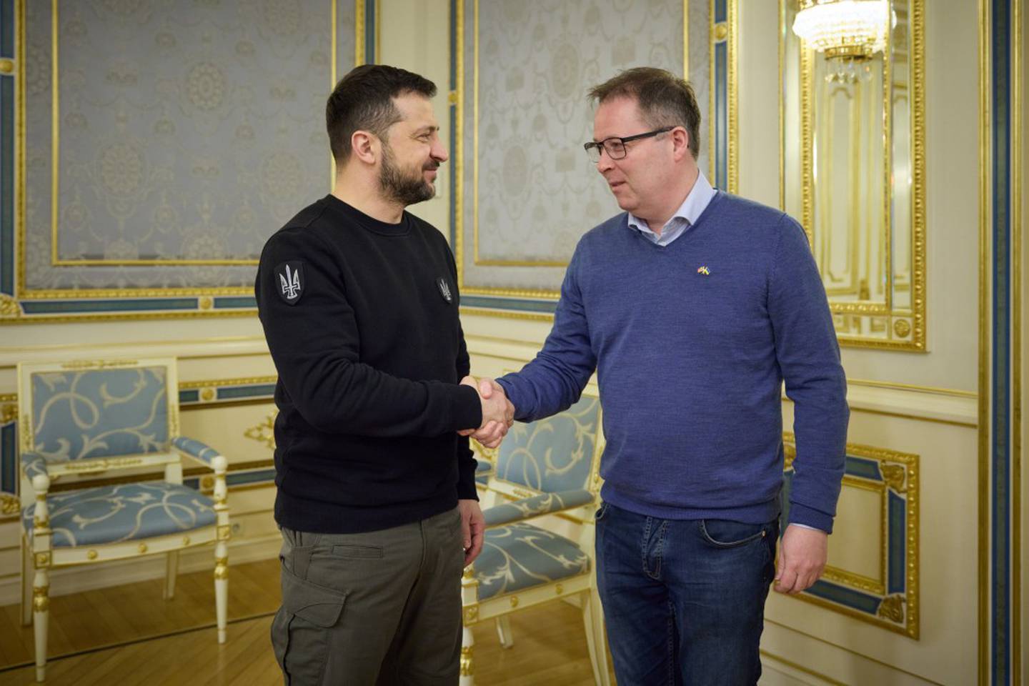 Forsvarsminister Bjørn Arild Gram møtte Ukrainas president, Volodymyr Zelenskyj, i Kyiev forrige uke.
