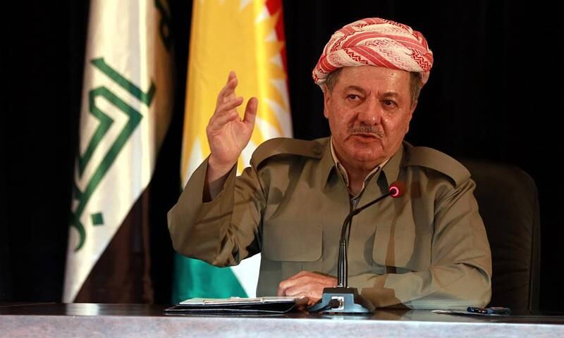 Den kurdiske lederen Massoud Barzani.