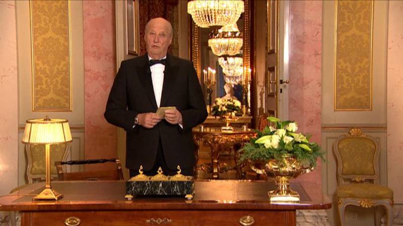 Dagsavisens Arne Strand satte pris på årets nyttårstale fra kong Harald (lenke i teksten). FOTO: NRK
