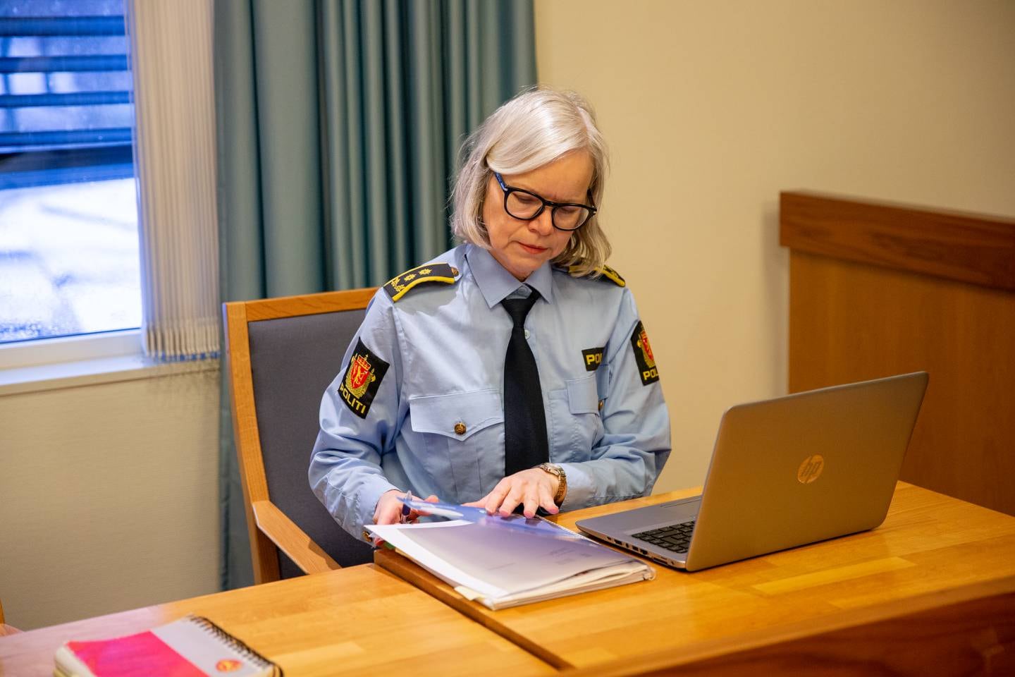 Politiadvokat Nina Marthinsen opplyser at påtalemyndigheten vil begjære lukkede dører under rettssaken. Her i forbindelse med en annen sak i Søndre Østfold tingrett.
