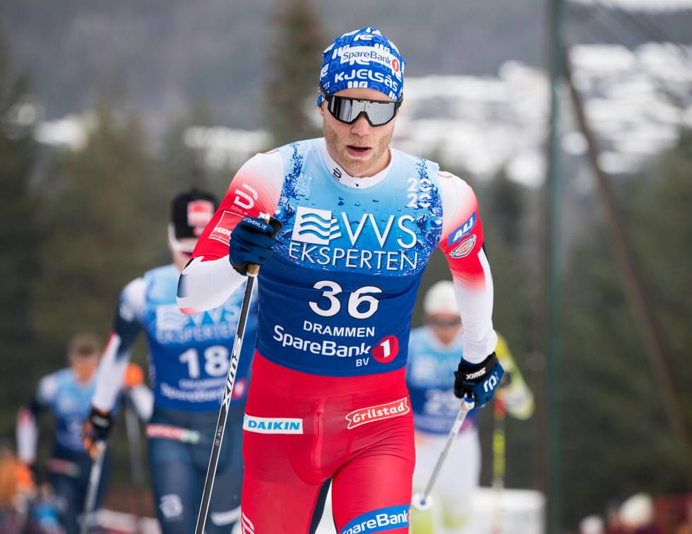 Konnerud 20200201. 
Eirik Brandsdal under 30 km klassisk  på ski på Konnerud.
Foto: Terje Pedersen / NTB scanpix