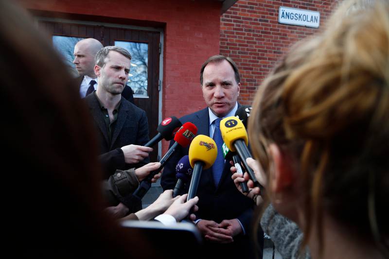 Statsminister Stefan Löfven kommenterer hendelsen i Stockholm. 