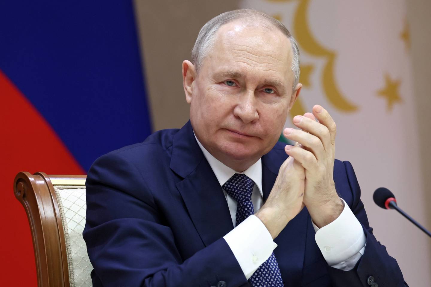 Bildet viser Russlands president Vladimir Putin. Foto: Valery Sharifulin / Sputnik / Kreml / AP / NTB