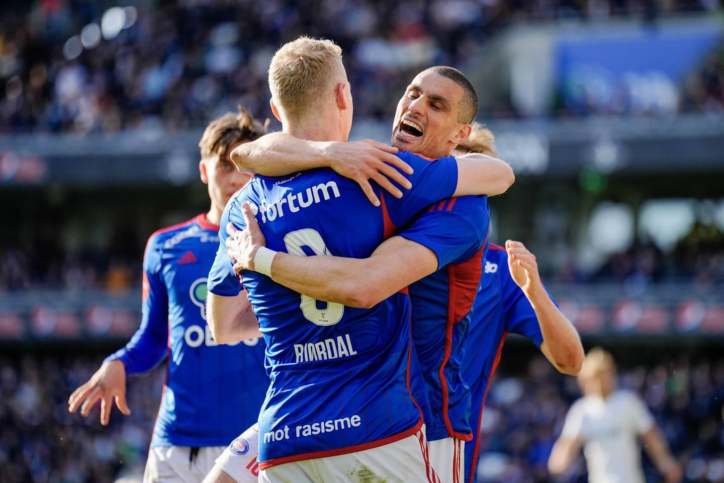 Mohamed Ofkir scoret for Vålerenga mot Rosenborg lørdag. Foto: Ole Martin Wold / NTB