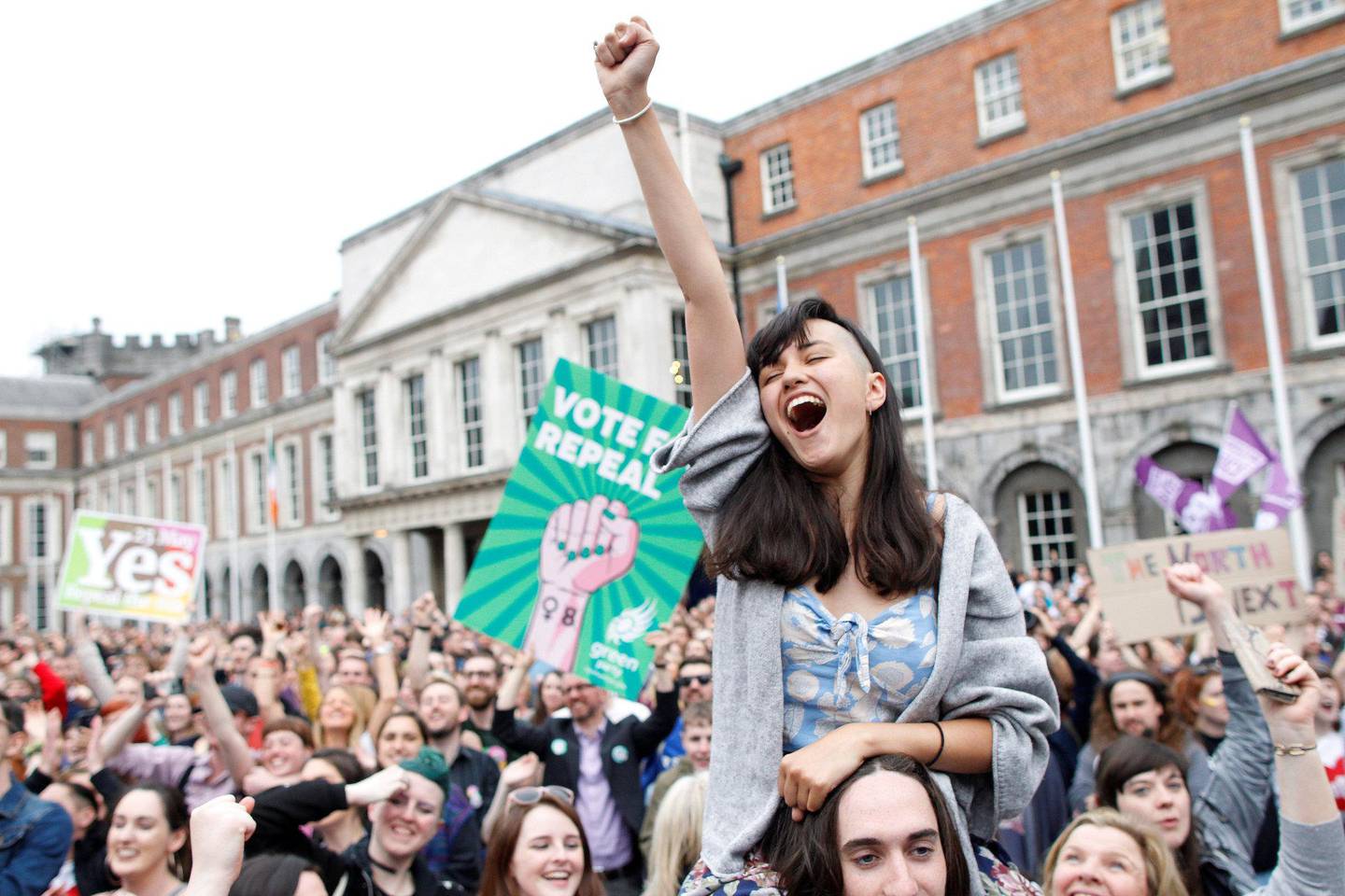 STEMTE: Irland holdt folkeavstemning om abort i fjor. FOTO: NTB SCANPIX