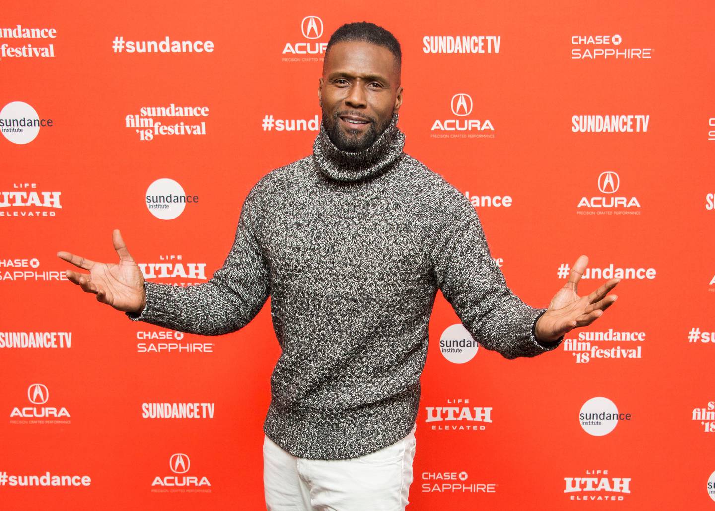 Actor Curtiss Cook poses during the premiere of "Madeline's Madeline" at the Library Theatre during the 2018 Sundance Film Festival on Monday, Jan. 22, 2018, in Park City, Utah. (Photo by Arthur Mola/Invision/AP)