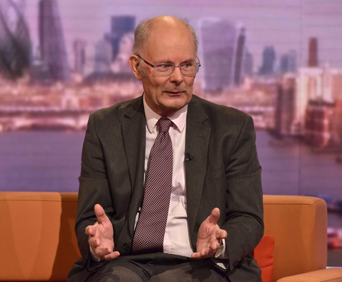 Professor John Curtice, Strathclyde University, appears on BBC TV's The Andrew Marr Show in London, Britain, October 6, 2019. Jeff Overs/BBC/Handout via REUTERS ATTENTION EDITORS - THIS IMAGE HAS BEEN SUPPLIED BY A THIRD PARTY. NO RESALES. NO ARCHIVES. NOT FOR USE MORE THAN 21 DAYS AFTER ISSUE. MANDATORY CREDIT.