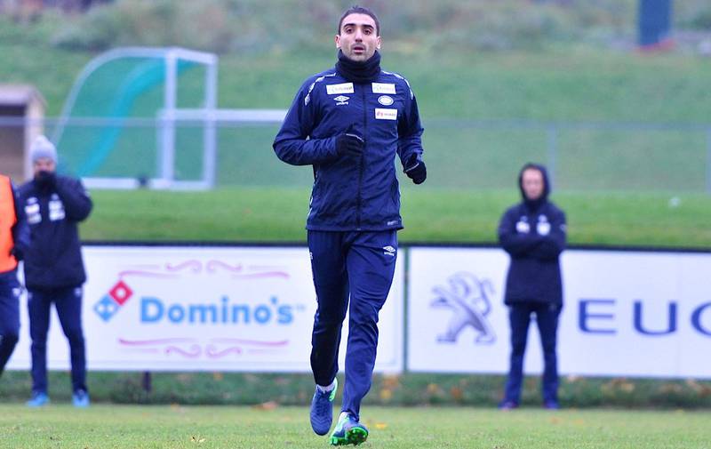 Mohammed «Moa» Abdellaoue er kampklar mot TIL. Spissen sonet karantene mot Stabæk sist. Her på trening i går.