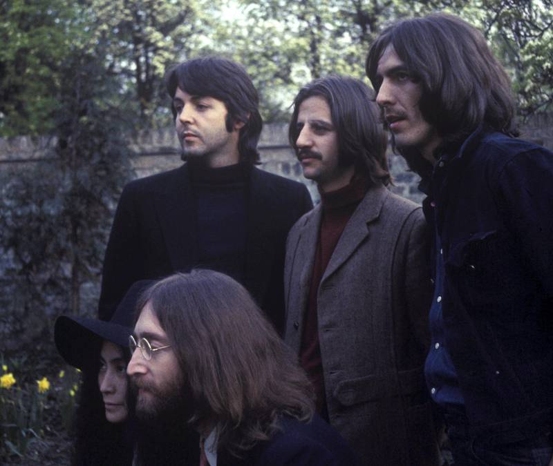 The Beatles med Yoko Ono, April 1969. FOTO: © Apple Corps Ltd.