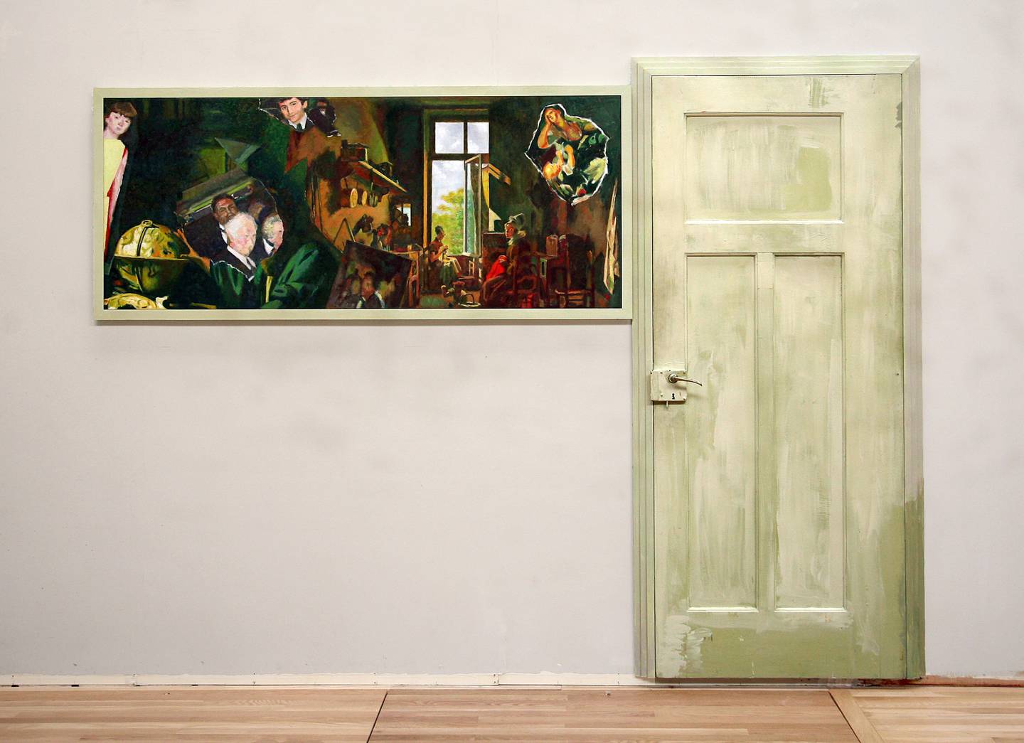 Ilya Kabakovs «Painting With Door» er et hovedverk i utstillingen i Nybruket.