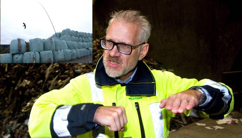 Frevar-direktør Fredrik Hellström ønsker ikke at husholdningsavfall fra Frevar skal komme på avveie.