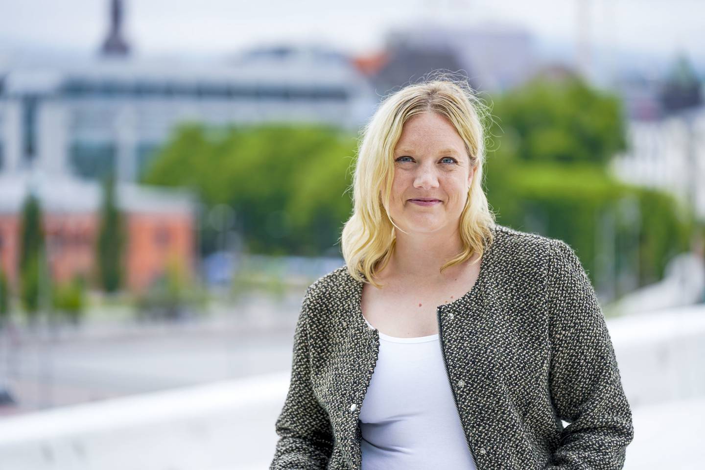 Oslo 20220609. 
Aina Stenersen er FrPs 3. kandidat til stortingsvalget i Oslo. Hun er også leder av Helse- og sosialutvalget i Oslo kommune.
Foto: Lise Åserud / NTB