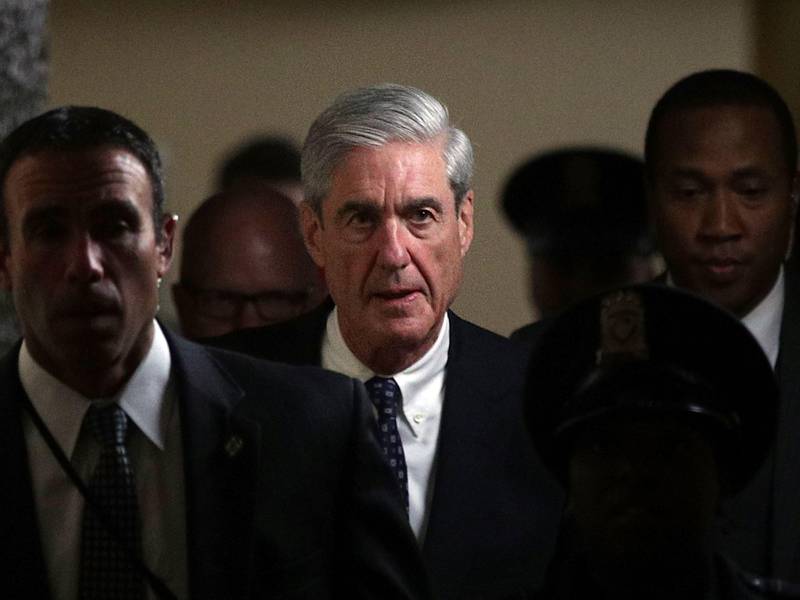 (FILES) In this file photo taken on June 21, 2017, Special counsel Robert Mueller leaves after a closed meeting with members of the Senate Judiciary Committee at the Capitol in Washington, DC. - Special Counsel Robert Mueller will make a statement on May 29, 2019, on the investigation into Russian interference in the 2016 Presidential election, according to a statement from the US Department of Justice. (Photo by ALEX WONG / GETTY IMAGES NORTH AMERICA / AFP)