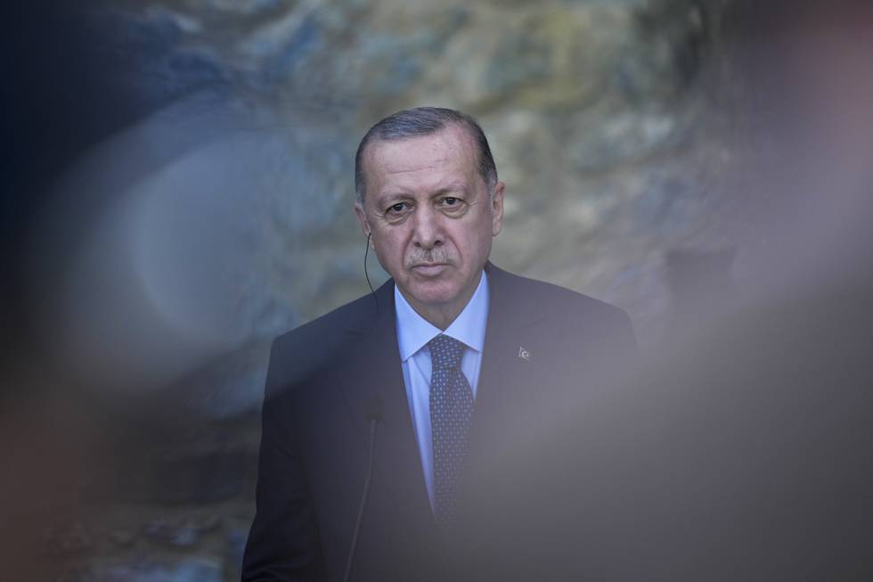 Tyrkias president Recep Tayyip Erdogan ønsker uttalelsen fra vestlige ambassader, der de lover å ikke blande seg inn i landets indre anliggender, for «velkommen». Foto: AP / NTB
