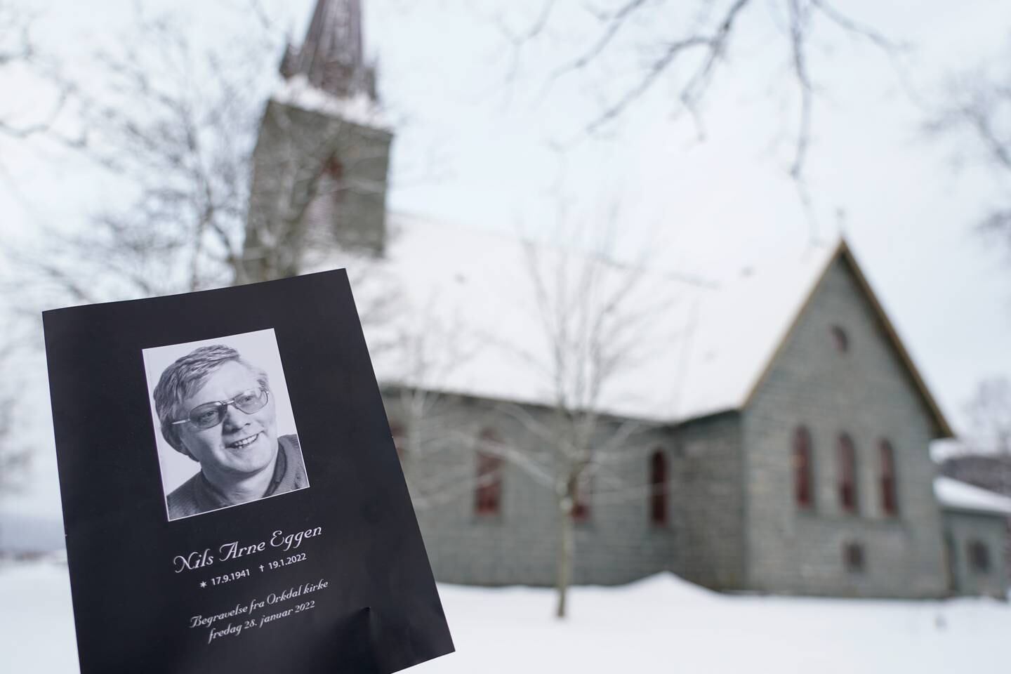 Nils Arne Eggen begraves fra Orkdal kirke fredag.
Foto: Terje Pedersen / NTB