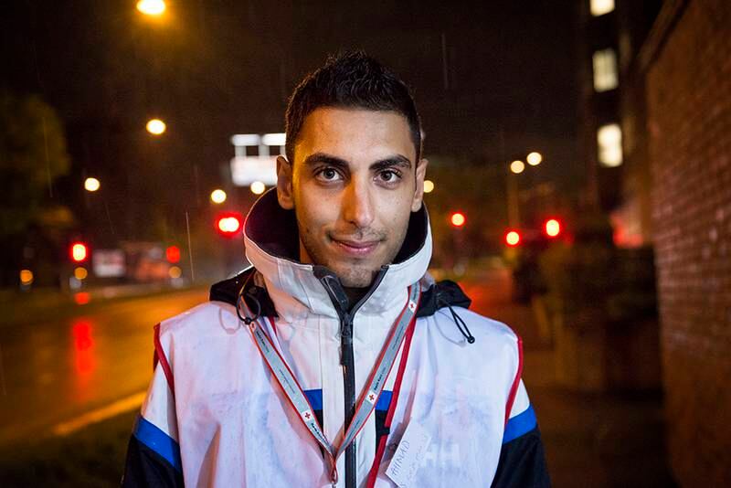 Frivillig tolk Ahmad Al-Dalati (20) kom selv som enslig flyktning fra Syria. FOTO: FRØYDIS FALCH URBYE