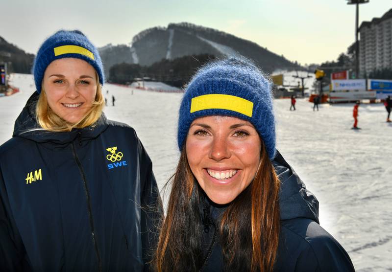 Stina Nilsson og Charlotte Kalla utgjør det svenske laget på onsdagens lagsprint. De er favoritter.