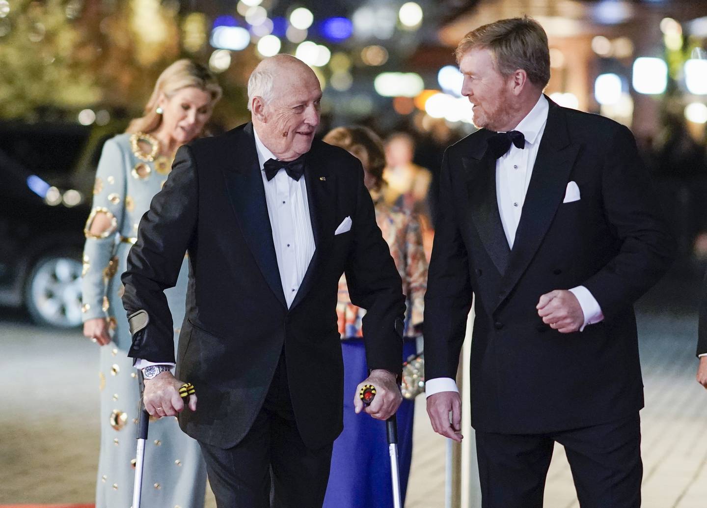 Kong Willem-Alexander og dronning Máxima av Nederland var i høst på statsbesøk i Norge. Her under et besøk på Munch-museet i Oslo sammen med kong Harald og dronning Sonja.