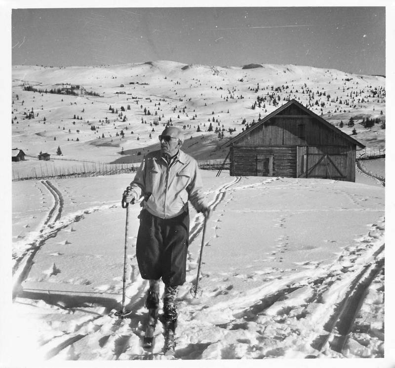 Martin Tranmæl fotografert i påsken 1958. Foto: Einar Linderud/Arbeiderbevegelsens arkiv og bibliotek